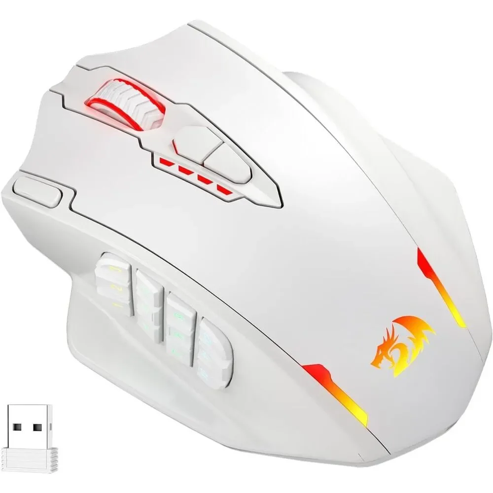 Redragon M913 Impact Elite Wireless Gaming Mouse, 16000 DPI Wired/Wireless RGB